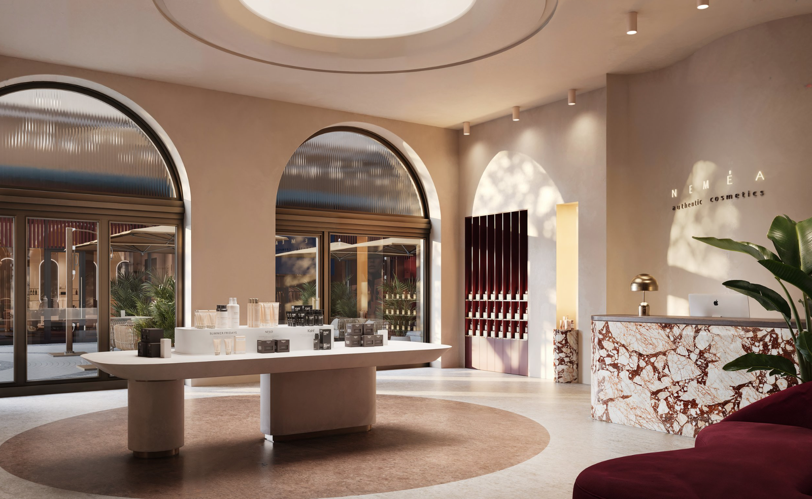 Nemaé Beauty House retail cosmetics store interior